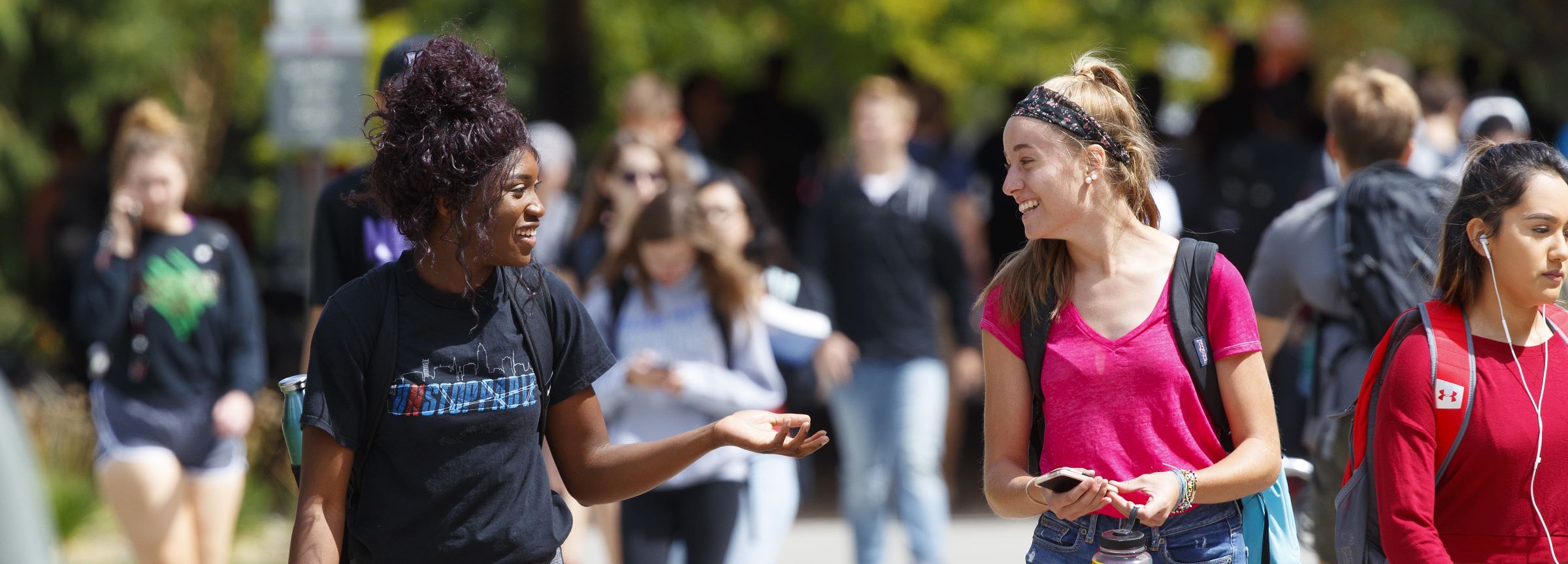 Students on campus